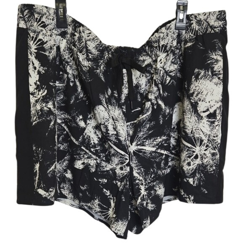 LoveSick Pull-On Shorts Stretch Woven Palms Black Summer Size‎ 4x